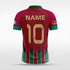 red and green soccer jerseys