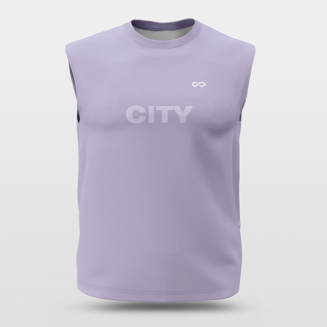 City Purple - Customized Wide Shoulder Basketball Jersey Sleeveless