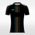 colorful short sleeve soccer jersey