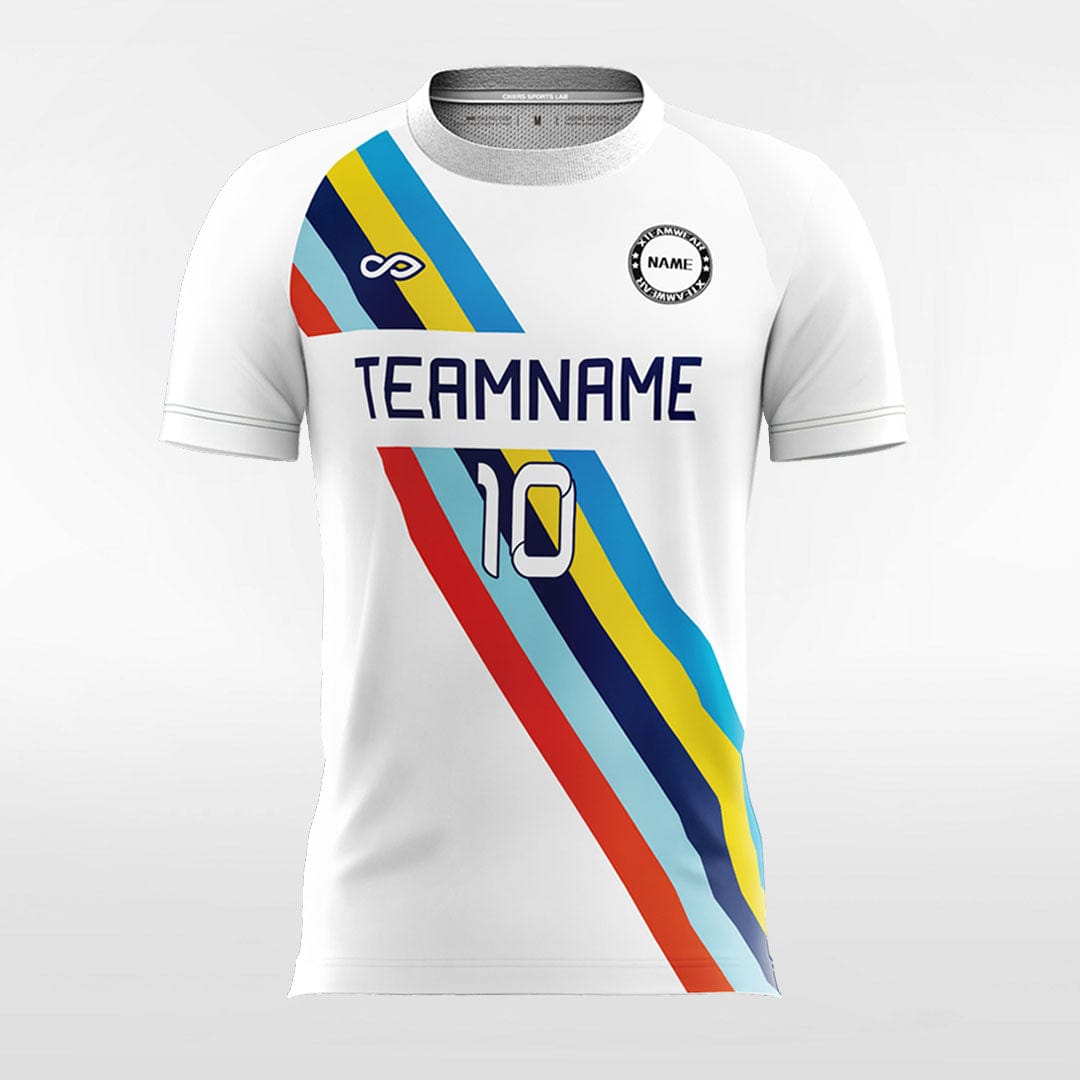 cool soccer jersey rainbow