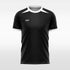  custom soccer jersey black sublimation