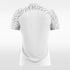 Custom soccer jerseys white and grey