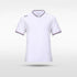 White Kids Stand Collar Polo