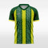 earnest custom soccer jersey green sublimation