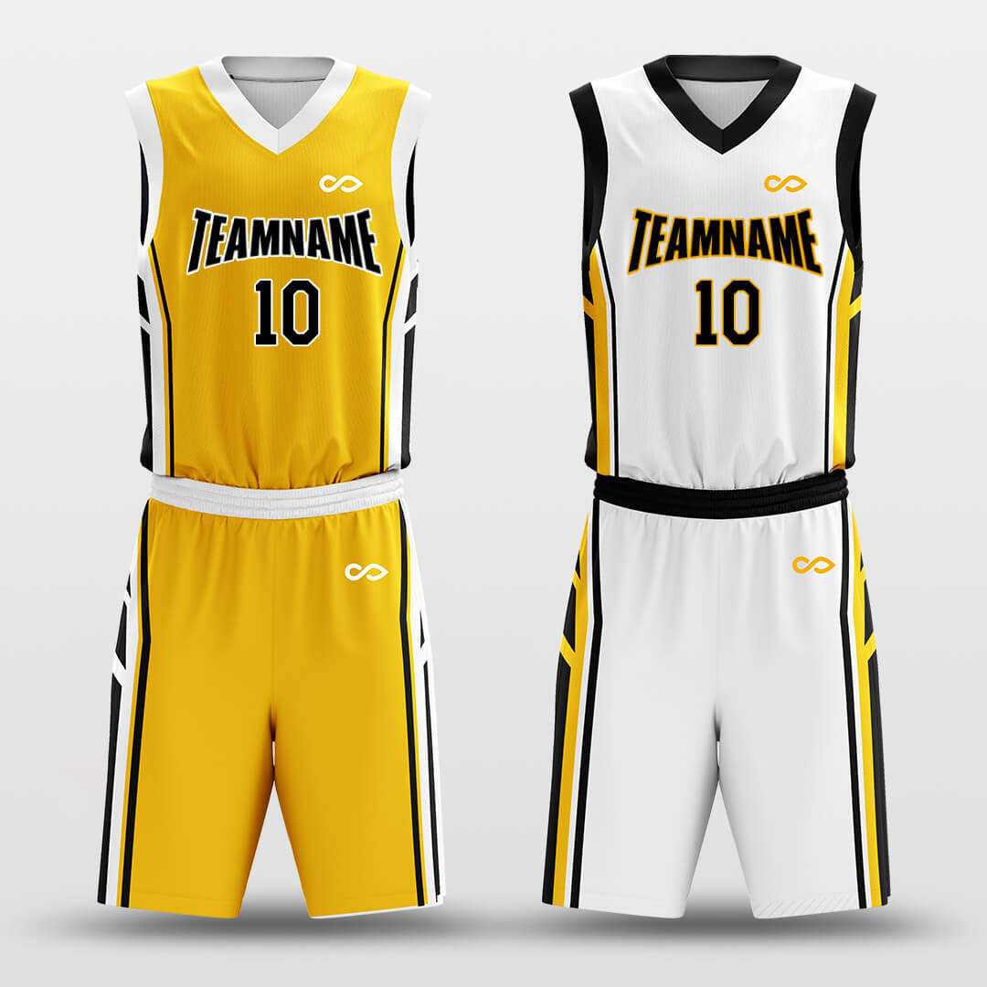 golden shield custom basketball jersey