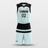     green triangle basketball jersey set