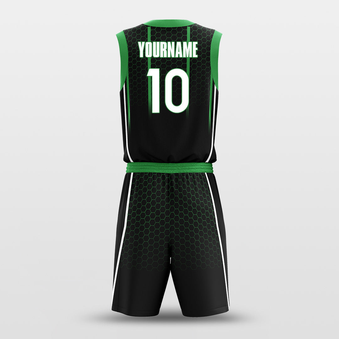 green custom basketball jersey