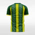 green custom soccer jersey for men sublimation