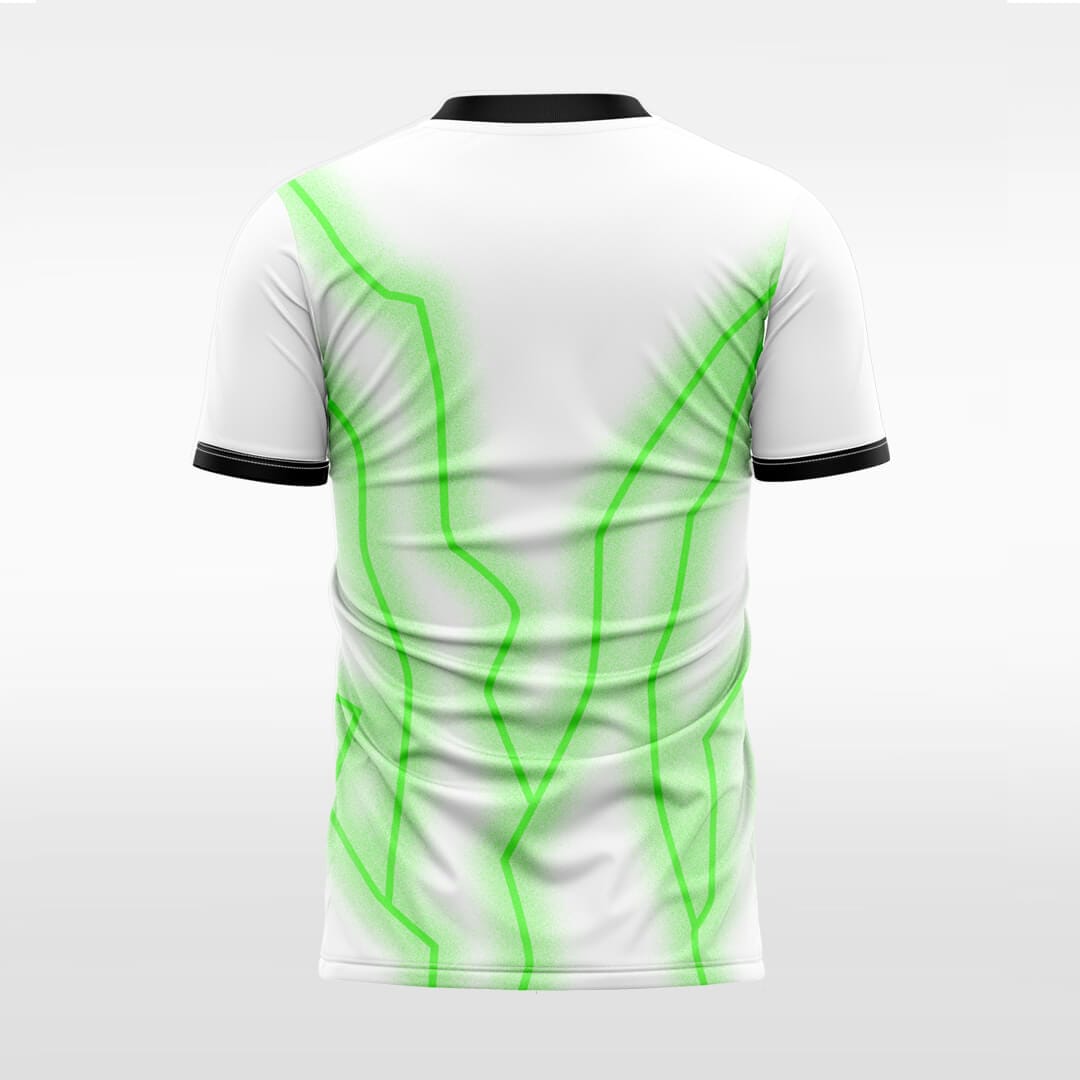 green custom soccer jersey for men sublimation