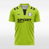  green custom soccer jersey sublimation