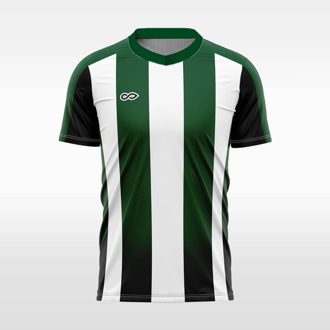 green customized men sublimated soccer jersey