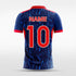 Custom Blue Men's Sublimated Soccer Jersey