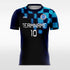 Kids Soccer Jersey Black and Blue