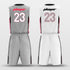 grey and white basketball jersey