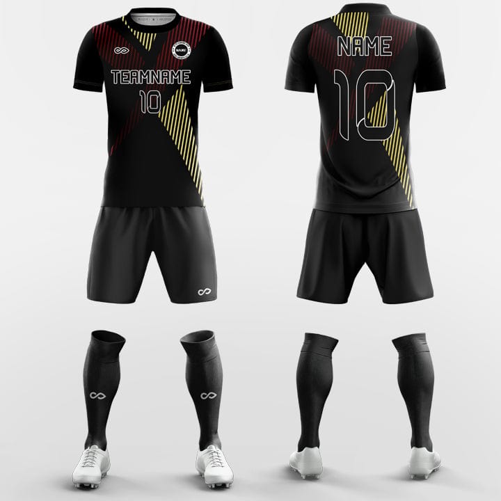 metal stripe soccer jersey