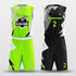 Green and Black Reversible Basketball Jersey Set