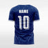 navy custom soccer jersey