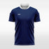 navy custom soccer jersey