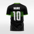 neat custom soccer jersey green sublimation