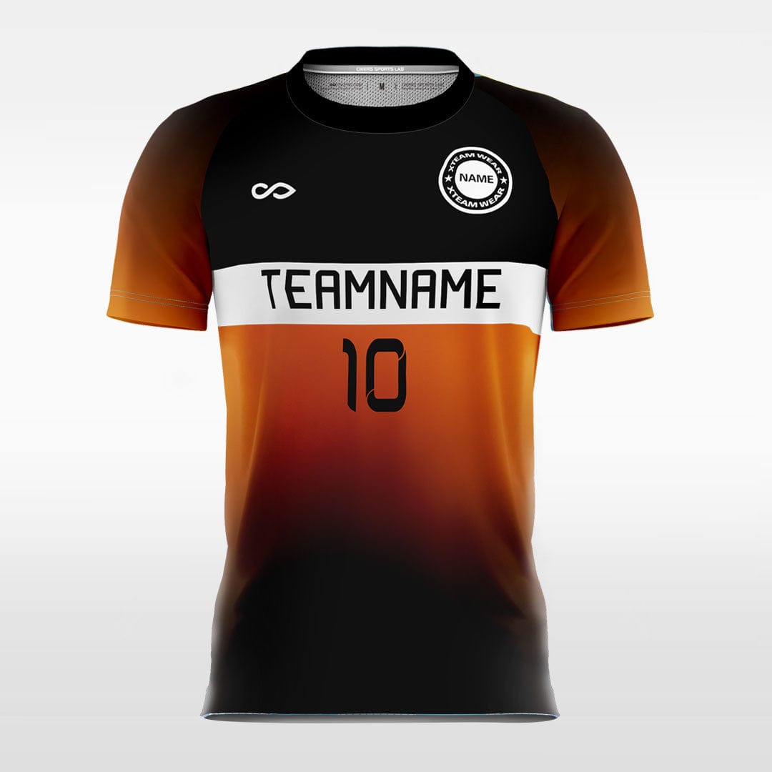 orange and black kids jerseys