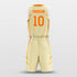 orange custom basketball jersey