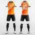 orange soccer jersey kit