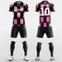 pink check soccer jersey