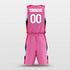 pink custom basketball jersey