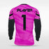     pink long sleeve soccer jersey