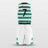 green stripe basketball jerseys