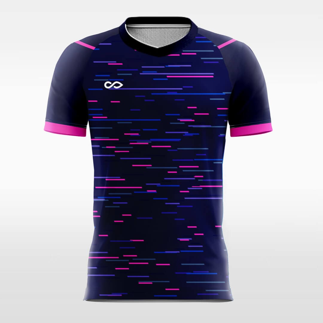 purple pink short sleeve jersey