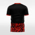 red custom soccer jersey for men-sublimation
