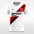 red ribbon short sleeve jersey