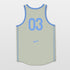 Custom Basketball Jersey Beige