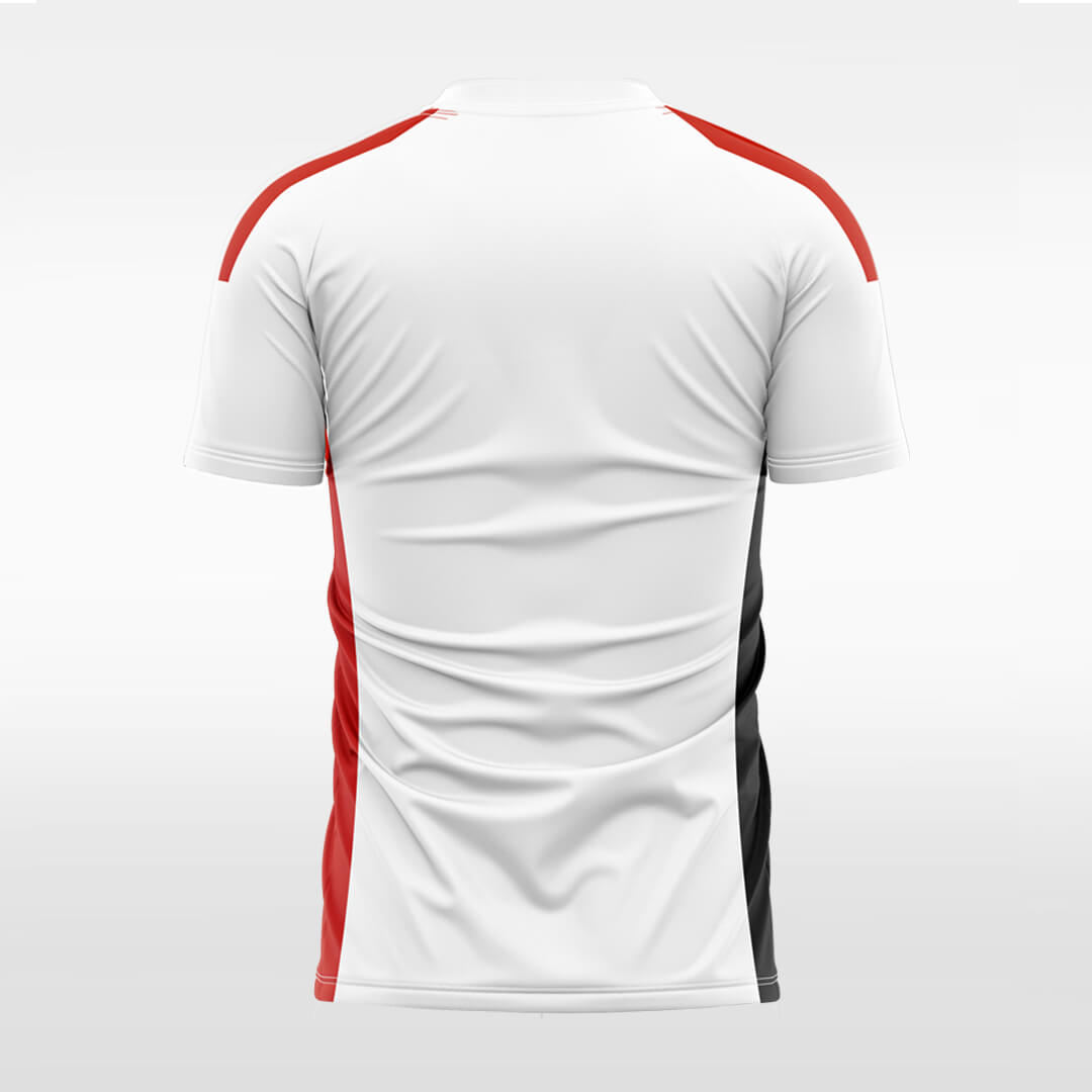 sublimated white soccer jersey