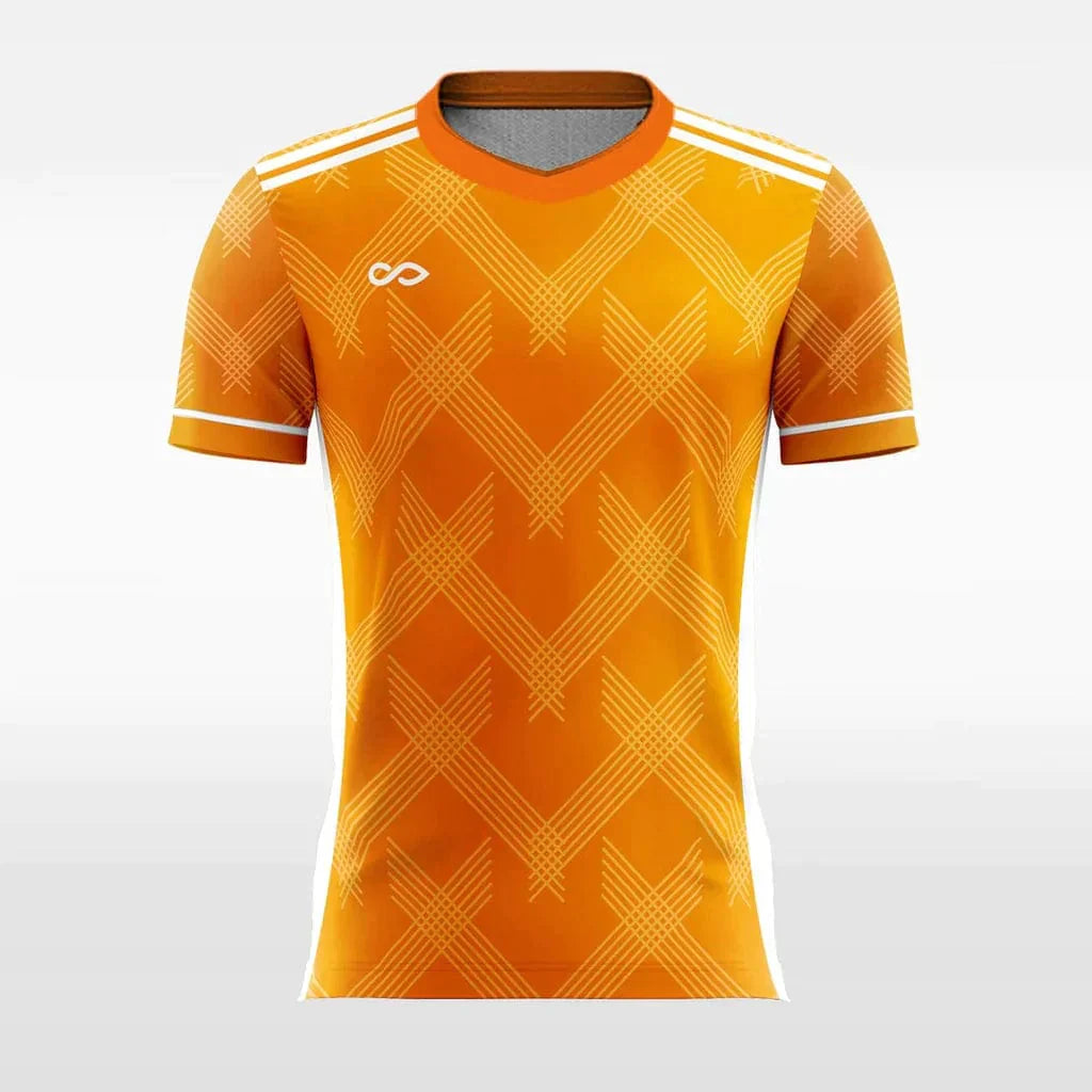 vintage orange jersey check