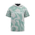 wave green short sleeve hoodie