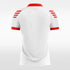 white and red jersey for women