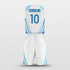white custom basketball jersey