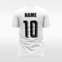 white custom short sleeve jersey