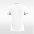 white custom soccer ersey