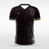 custom black soccer jerseys