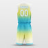 yellow blue basketball jersey set
