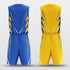 yellow custom basketball jersey