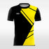     yellow custom short soccer jersey