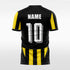 yellow custom soccer jersey