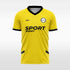 yellow  soccer jersey for men sublimation